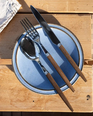 Sabre Paris Jonc stainless steel dessert knife with wood handle - Buy now on ShopDecor - Discover the best products by SABRE PARIS design
