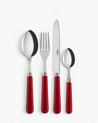 Sabre Paris Pop 24-piece stainless steel cutlery set with acrylic handles Sabre Paris Burgundy - Buy now on ShopDecor - Discover the best products by SABRE PARIS design