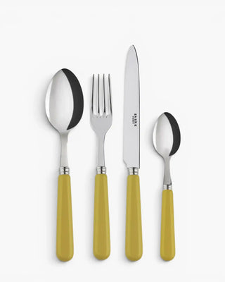 Sabre Paris Pop 24-piece stainless steel cutlery set with acrylic handles Sabre Paris Yellow Corn - Buy now on ShopDecor - Discover the best products by SABRE PARIS design