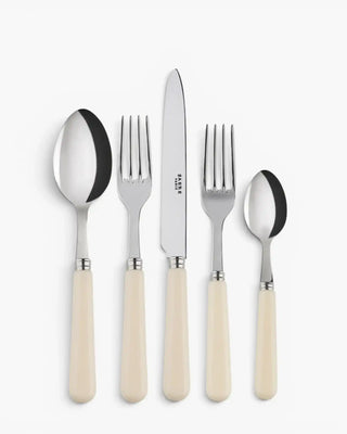 Sabre Paris Pop 5-piece stainless steel cutlery set with acrylic handles Sabre Paris Ivory - Buy now on ShopDecor - Discover the best products by SABRE PARIS design