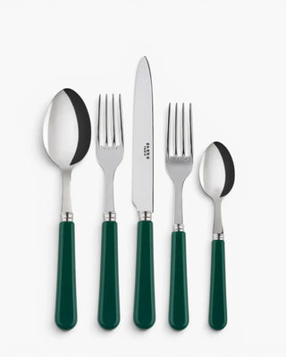 Sabre Paris Pop 5-piece stainless steel cutlery set with acrylic handles Sabre Paris Green - Buy now on ShopDecor - Discover the best products by SABRE PARIS design