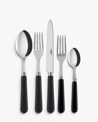 Sabre Paris Pop 5-piece stainless steel cutlery set with acrylic handles Sabre Paris Black - Buy now on ShopDecor - Discover the best products by SABRE PARIS design