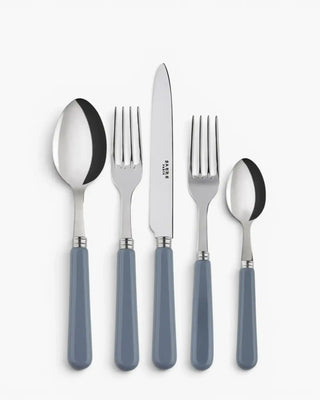 Sabre Paris Pop 5-piece stainless steel cutlery set with acrylic handles Sabre Paris Grey - Buy now on ShopDecor - Discover the best products by SABRE PARIS design