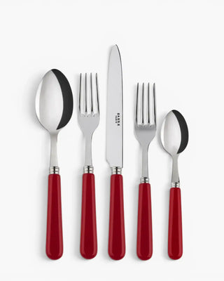 Sabre Paris Pop 5-piece stainless steel cutlery set with acrylic handles Sabre Paris Burgundy - Buy now on ShopDecor - Discover the best products by SABRE PARIS design