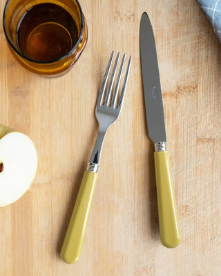 Sabre Paris Pop stainless steel dessert fork with acrylic handle - Buy now on ShopDecor - Discover the best products by SABRE PARIS design