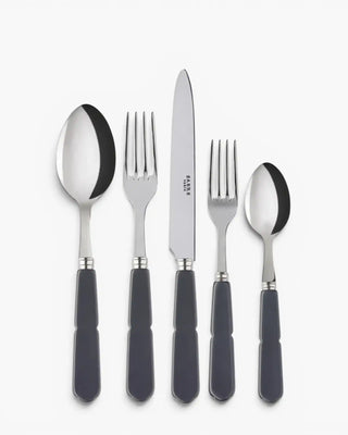 Sabre Paris Gustave 5-piece stainless steel cutlery set with acrylic handles Sabre Paris Grey - Buy now on ShopDecor - Discover the best products by SABRE PARIS design