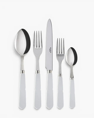 Sabre Paris Gustave 5-piece stainless steel cutlery set with acrylic handles Sabre Paris White - Buy now on ShopDecor - Discover the best products by SABRE PARIS design
