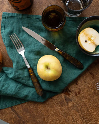 Sabre Paris Tortoise 5-piece stainless steel cutlery set with acrylic handles - Buy now on ShopDecor - Discover the best products by SABRE PARIS design
