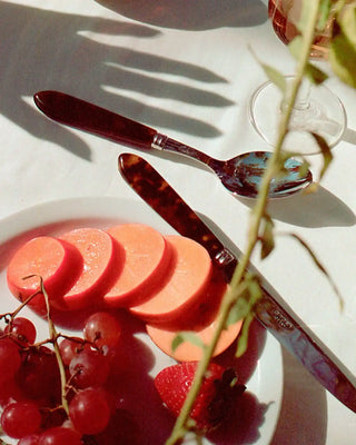 Sabre Paris Tortoise stainless steel dessert knife with acrylic handle - Buy now on ShopDecor - Discover the best products by SABRE PARIS design