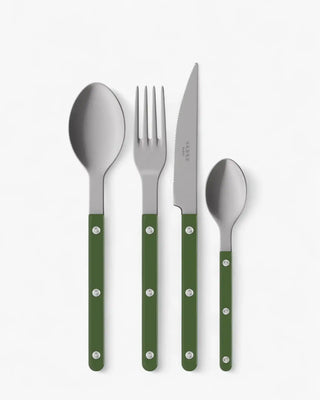 Sabre Paris Bistrot Vintage 24-piece stainless steel cutlery set with nylon handles Sabre Paris Green - Buy now on ShopDecor - Discover the best products by SABRE PARIS design