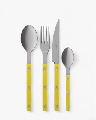 Sabre Paris Bistrot Vintage 24-piece stainless steel cutlery set with nylon handles Sabre Paris Yellow - Buy now on ShopDecor - Discover the best products by SABRE PARIS design