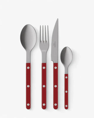 Sabre Paris Bistrot Vintage 24-piece stainless steel cutlery set with nylon handles Sabre Paris Burgundy - Buy now on ShopDecor - Discover the best products by SABRE PARIS design