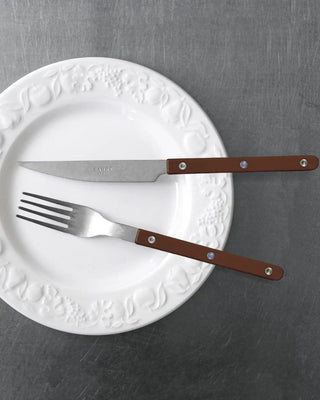 Sabre Paris Bistrot Vintage 24-piece stainless steel cutlery set with nylon handles - Buy now on ShopDecor - Discover the best products by SABRE PARIS design