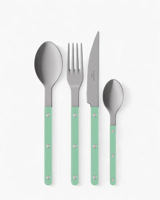 Sabre Paris Bistrot Vintage 24-piece stainless steel cutlery set with nylon handles Sabre Paris Pastel Green - Buy now on ShopDecor - Discover the best products by SABRE PARIS design