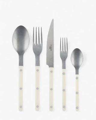 Sabre Paris Bistrot Vintage 5-piece stainless steel cutlery set with nylon handles Sabre Paris Ivory - Buy now on ShopDecor - Discover the best products by SABRE PARIS design