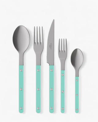 Sabre Paris Bistrot Vintage 5-piece stainless steel cutlery set with nylon handles Sabre Paris Turquoise - Buy now on ShopDecor - Discover the best products by SABRE PARIS design