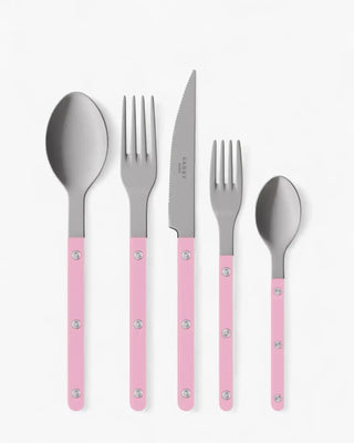 Sabre Paris Bistrot Vintage 5-piece stainless steel cutlery set with nylon handles Sabre Paris Pink - Buy now on ShopDecor - Discover the best products by SABRE PARIS design