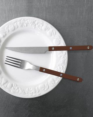 Sabre Paris Bistrot Vintage 5-piece stainless steel cutlery set with nylon handles - Buy now on ShopDecor - Discover the best products by SABRE PARIS design