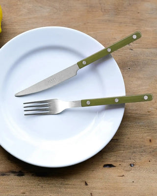 Sabre Paris Bistrot Vintage 5-piece stainless steel cutlery set with nylon handles - Buy now on ShopDecor - Discover the best products by SABRE PARIS design