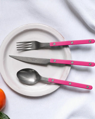 Sabre Paris Bistrot Vintage stainless steel dessert fork with nylon handle - Buy now on ShopDecor - Discover the best products by SABRE PARIS design
