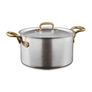 Sambonet 1965 Vintage sauce pot 2 handles with lid 20 cm - 7.88 inch - Buy now on ShopDecor - Discover the best products by SAMBONET design