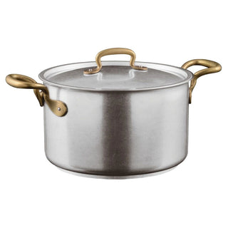 Sambonet 1965 Vintage sauce pot 2 handles with lid 24 cm - 9.45 inch - Buy now on ShopDecor - Discover the best products by SAMBONET design