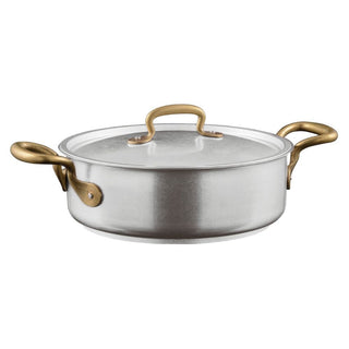 Sambonet 1965 Vintage casserole pot 2 handles with lid 24 cm - 9.45 inch - Buy now on ShopDecor - Discover the best products by SAMBONET design