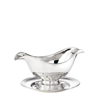 Sambonet Contour oval sauce boat with underliner silverplated - Buy now on ShopDecor - Discover the best products by SAMBONET design
