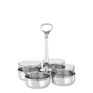 Sambonet Contour relish dish 4 compartments silverplated - Buy now on ShopDecor - Discover the best products by SAMBONET design