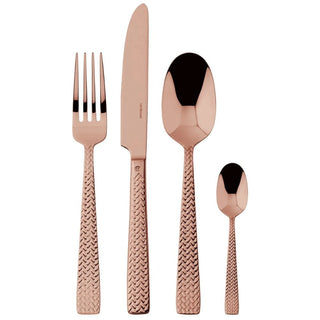 Sambonet Cortina 24-piece cutlery set Sambonet Mirror PVD Copper - Buy now on ShopDecor - Discover the best products by SAMBONET design