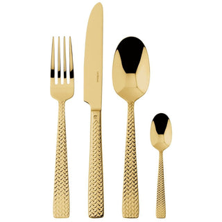 Sambonet Cortina 24-piece cutlery set Sambonet Mirror PVD Gold - Buy now on ShopDecor - Discover the best products by SAMBONET design