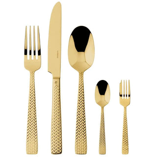 Sambonet Cortina cutlery set Sambonet Mirror PVD Gold Set 30 - Buy now on ShopDecor - Discover the best products by SAMBONET design