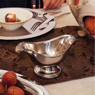 Sambonet Elite oval sauce boat silverplated - Buy now on ShopDecor - Discover the best products by SAMBONET design
