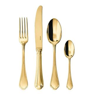 Sambonet Filet Toiras cutlery set Sambonet Mirror PVD Gold Set 24 - Buy now on ShopDecor - Discover the best products by SAMBONET design
