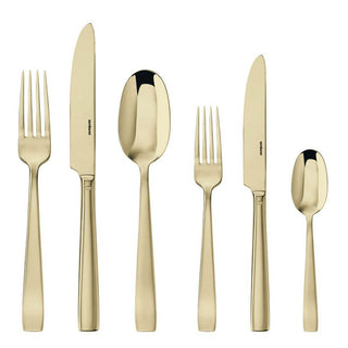 Sambonet Flat cutlery set 36 pieces PVD Champagne - Buy now on ShopDecor - Discover the best products by SAMBONET design