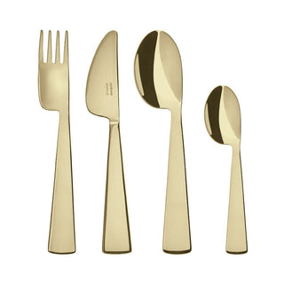 Sambonet Gio Ponti Conca Kids children's table set 4 cutlery Sambonet Mirror PVD Champagne - Buy now on ShopDecor - Discover the best products by SAMBONET design