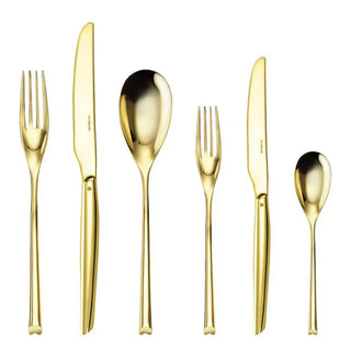 Sambonet H-Art cutlery set Sambonet Mirror PVD Gold Set 36 - Buy now on ShopDecor - Discover the best products by SAMBONET design