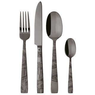 Sambonet Jungle 24-piece cutlery set Sambonet PVD 2Black - Buy now on ShopDecor - Discover the best products by SAMBONET design