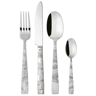 Sambonet Jungle 24-piece cutlery set Sambonet Mirror Steel - Buy now on ShopDecor - Discover the best products by SAMBONET design