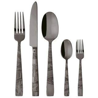 Sambonet Jungle cutlery set Sambonet Mirror PVD 2Black Set 30 - Buy now on ShopDecor - Discover the best products by SAMBONET design