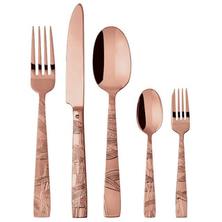 Sambonet Jungle 30-piece cutlery set Sambonet Mirror PVD Copper - Buy now on ShopDecor - Discover the best products by SAMBONET design