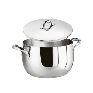 Sambonet Kikka sauce pot 2 handles With Lid 20 cm - 7.88 in - Buy now on ShopDecor - Discover the best products by SAMBONET design