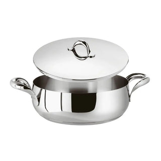 Sambonet Kikka casserole pot 2 handles With Lid 24 cm - 9.45 in - Buy now on ShopDecor - Discover the best products by SAMBONET design