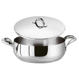Sambonet Kikka casserole pot 2 handles With Lid 28 cm - 11.03 in - Buy now on ShopDecor - Discover the best products by SAMBONET design