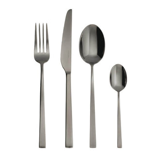 Sambonet Linea-Q cutlery set 24 pieces PVD Black - Buy now on ShopDecor - Discover the best products by SAMBONET design