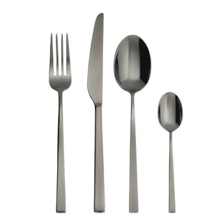 Sambonet Linea-Q cutlery set PVD Black Set 24 - Buy now on ShopDecor - Discover the best products by SAMBONET design