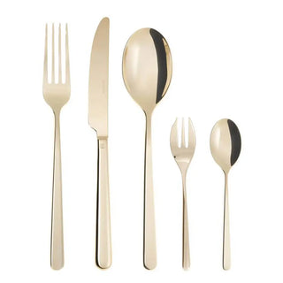 Sambonet Linear cutlery set PVD Champagne Set 30 - Buy now on ShopDecor - Discover the best products by SAMBONET design