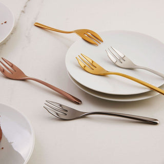 Sambonet Linear Mix & Play set 6 cake forks and cake server - Buy now on ShopDecor - Discover the best products by SAMBONET design
