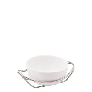 Sambonet New Living spaghetti dish with holder Vintage steel 27 cm - 10.63 in - Buy now on ShopDecor - Discover the best products by SAMBONET design