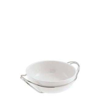 Sambonet New Living spaghetti dish with holder Silver 27 cm - 10.63 in - Buy now on ShopDecor - Discover the best products by SAMBONET design